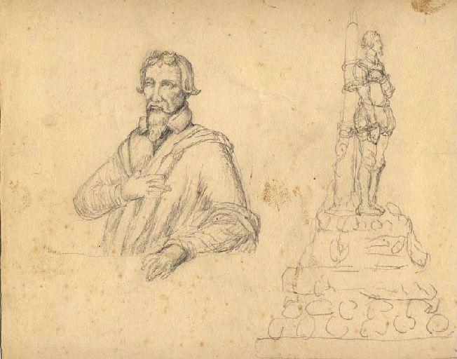 Etudes pour le monument à Michel Servet (Titre factice)