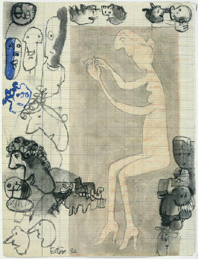 D.944 Feuille d'esquisses