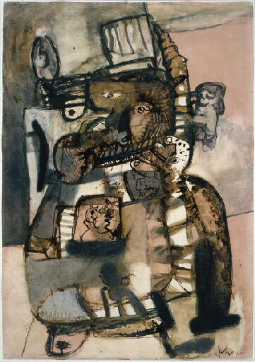 D.1287 Le bon cornu à l'harmonica