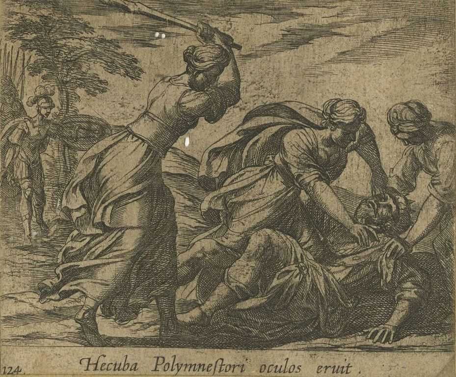 Hecube et les femmes troyennes aveuglent Polymnestor