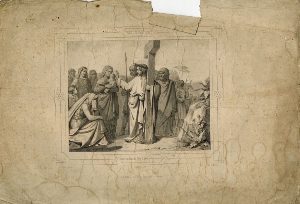 Jésus console les filles d'Israël qui le suivent