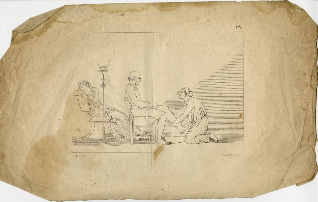 Euryclée lave les pieds d'Ulysse