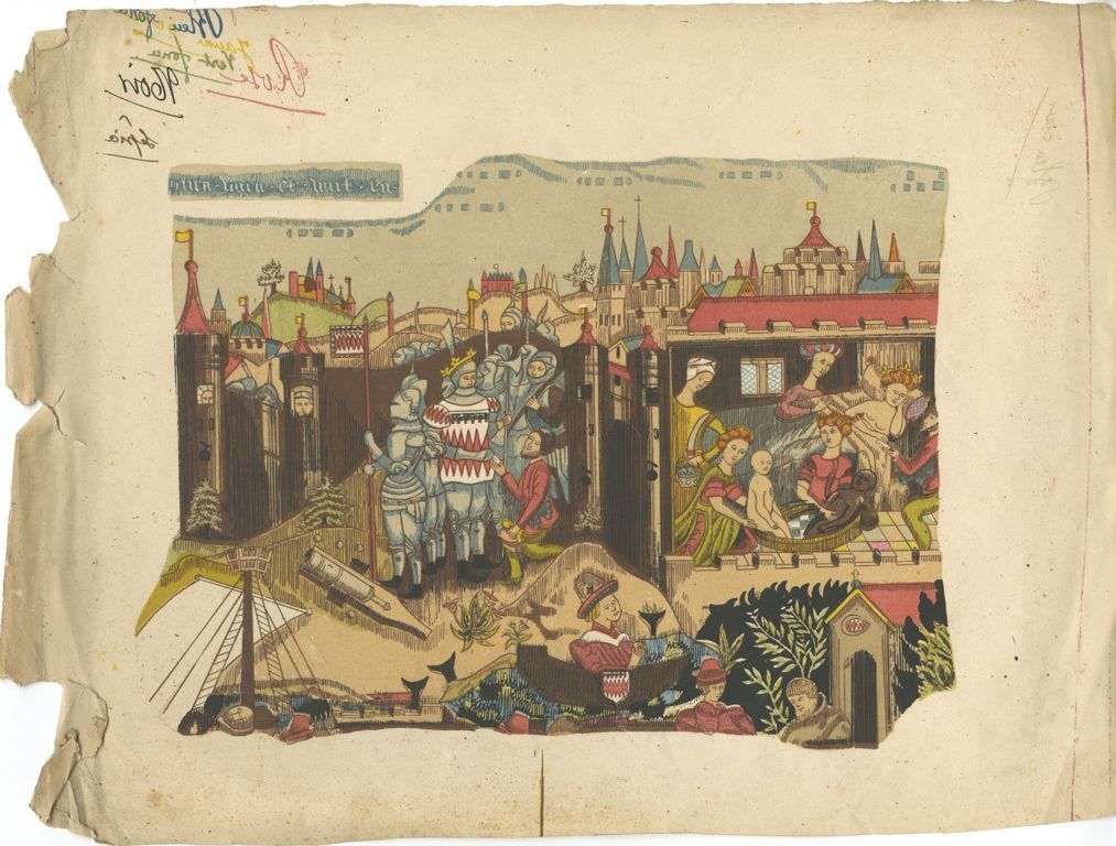 Copie d'une tapisserie médievale