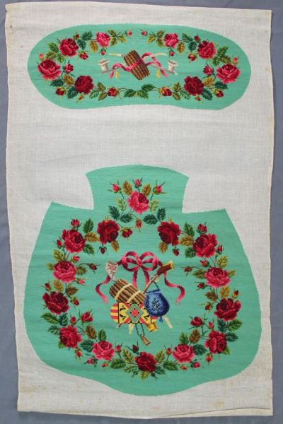 Tapisserie d'un dessus de fauteuil