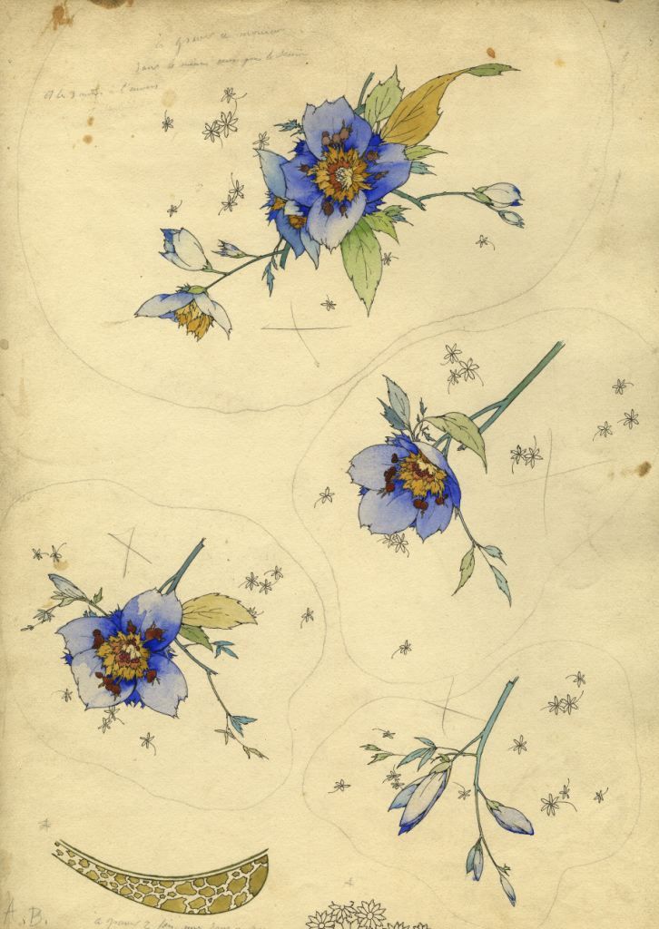 Modèle de décor pour soupière