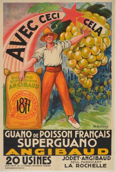 Avec ceci cela Guano de poisson français Super Guano Angibaud