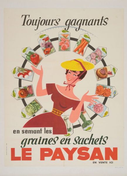 Toujours gagnants en semant les graines en sachets le Paysan