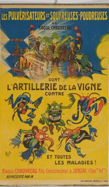 Les pulvérisateurs et souffreuses-poudreuses de Raoul Chauvreau sont l'artillerie de la vigne contre toutes les maladies !