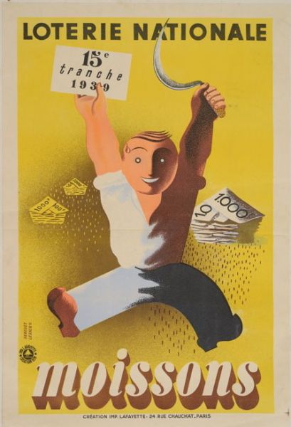 Loterie nationale 15e tranche 1939 moissons