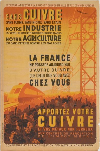 Apportez votre cuivre et vos métaux non ferreux aux centres de perception de l'impôt métal