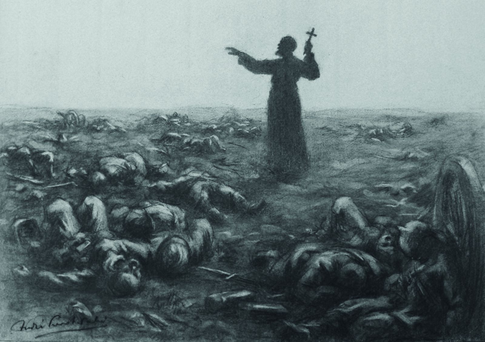 Bénédiction des morts après la bataille