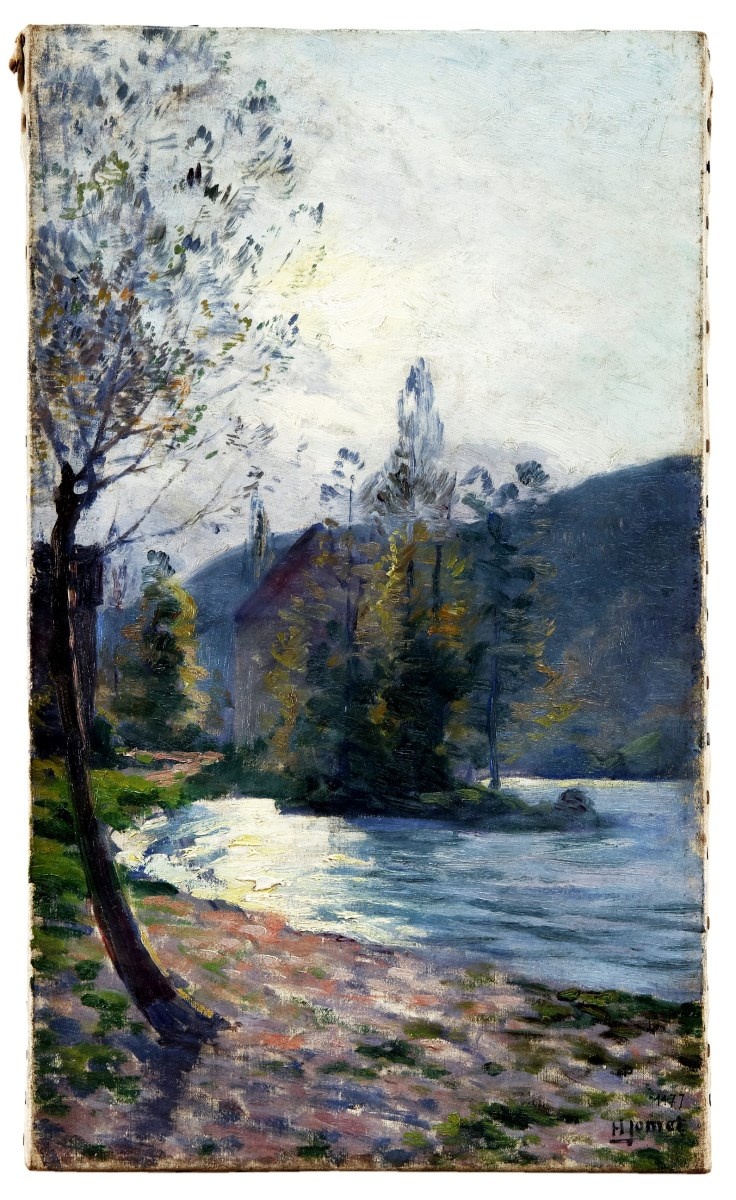 paysage avec un cours d'eau