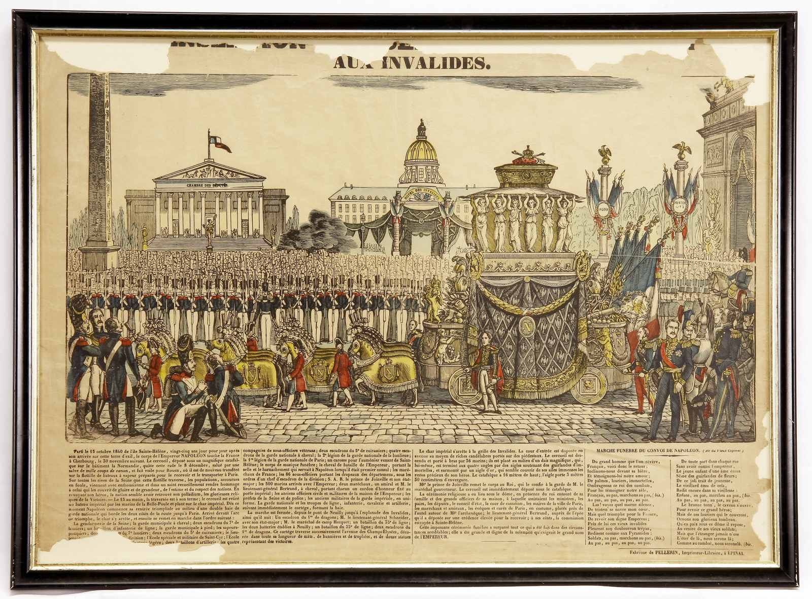 Marche funèbre du convoi de Napoléon arrivant aux Invalides