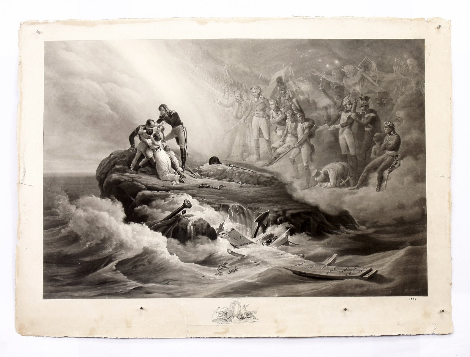 Allégorie de Sainte-Hélène île « prison » de Napoléon