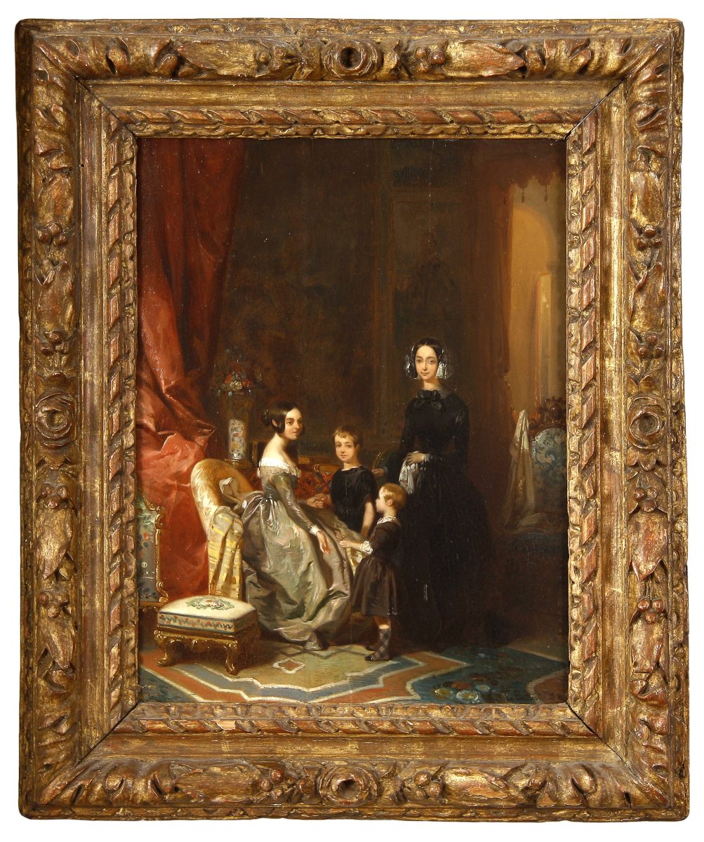 La duchesse d'Orléans présentant ses enfants à la Reine Victoria