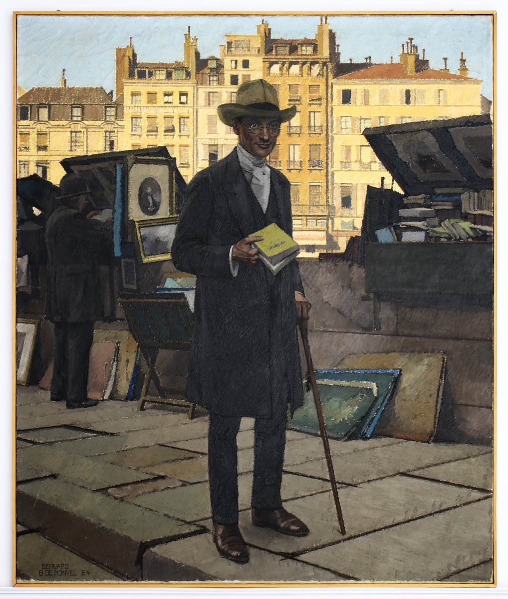 Bernard Naudin sur un quai de Paris