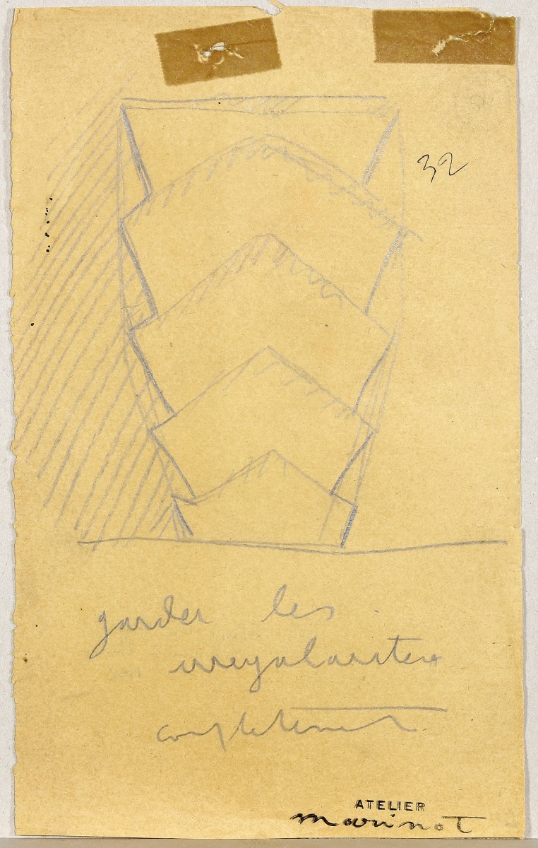 Etude de vase gravé à l'acide