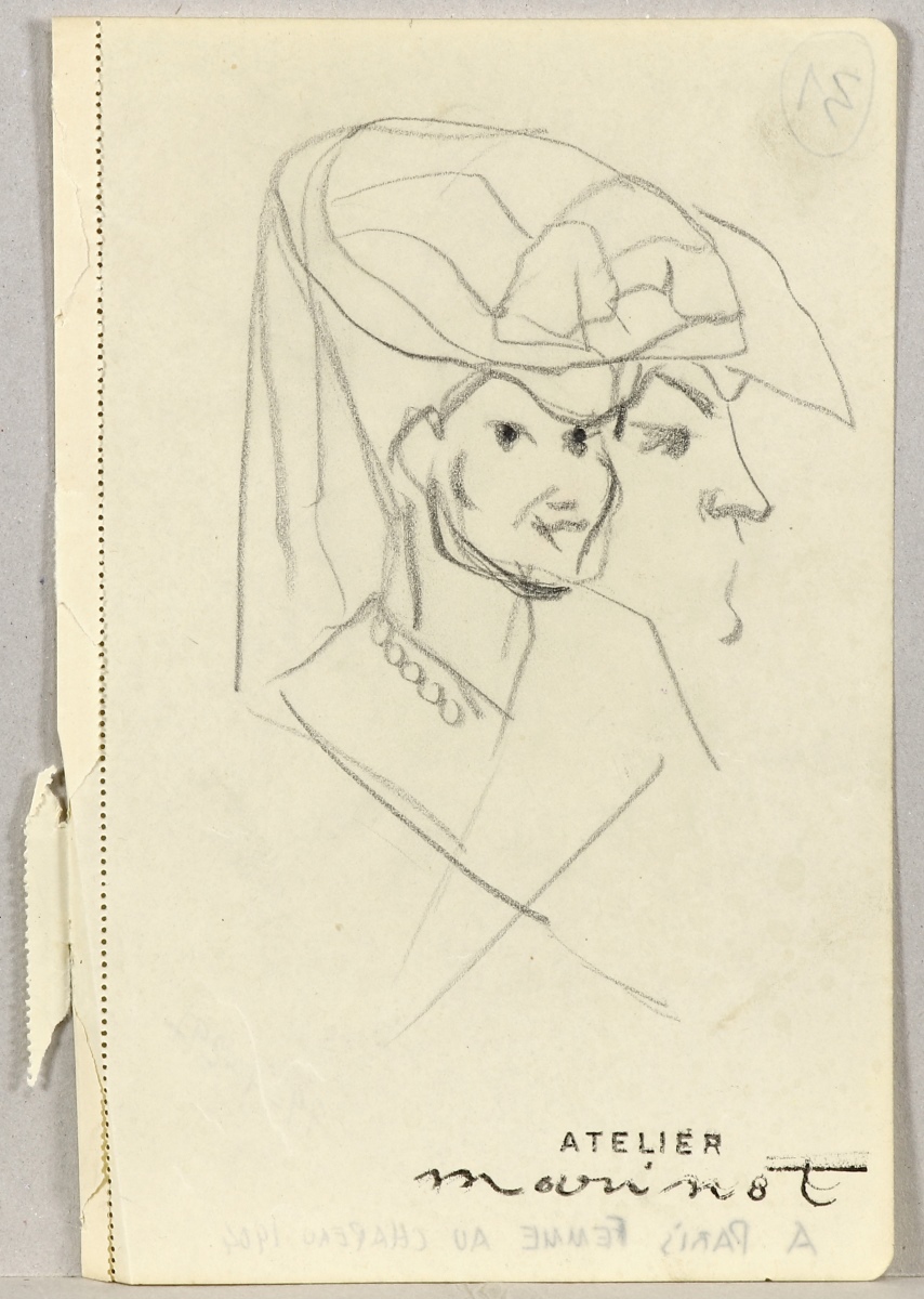 A Paris, femme au chapeau