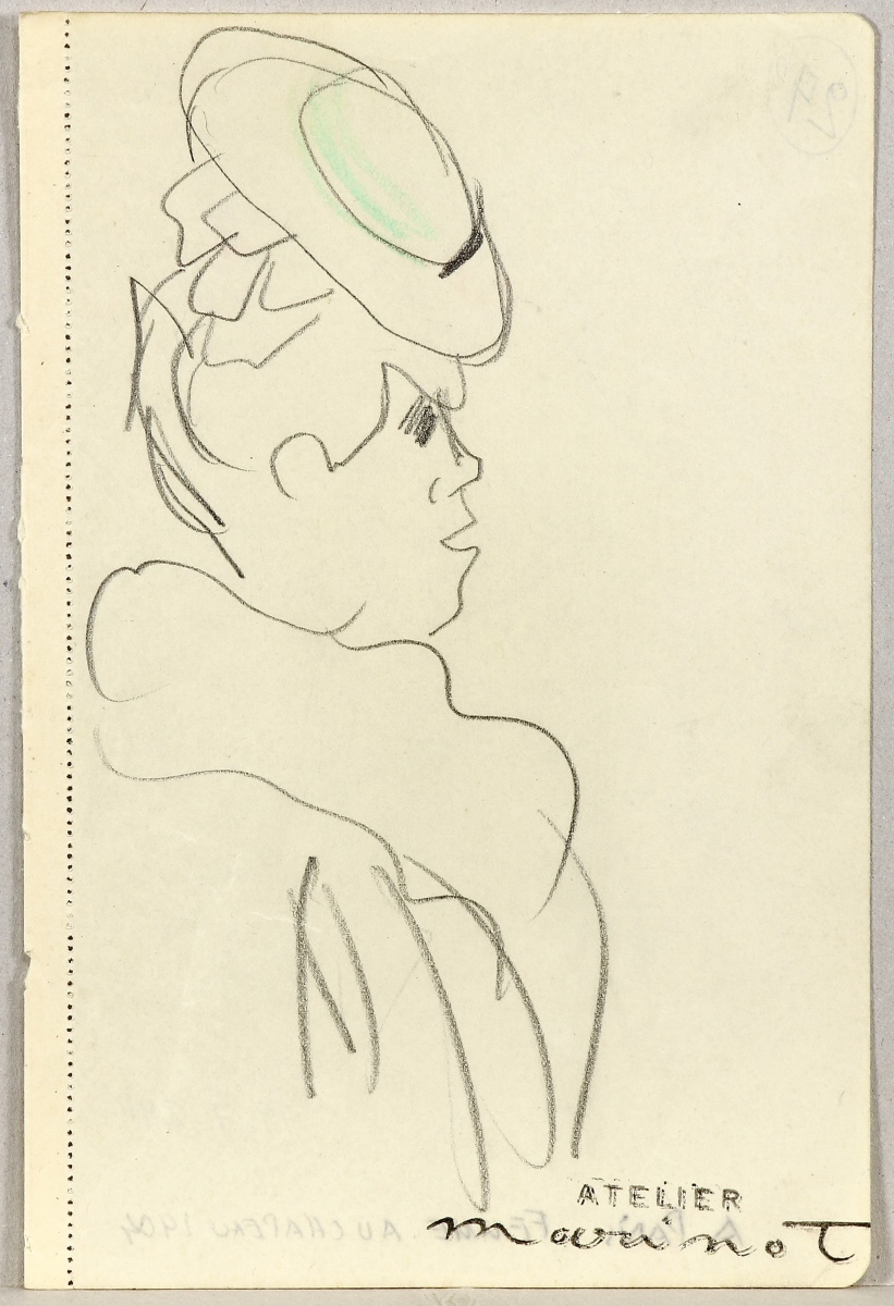 A Paris, femme au chapeau