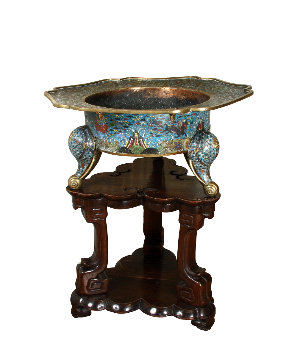 Brûle-parfum et son support