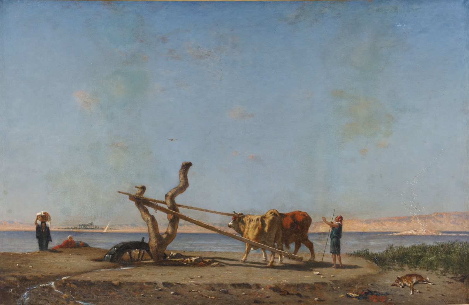 Sakieh sur les bords du Nil