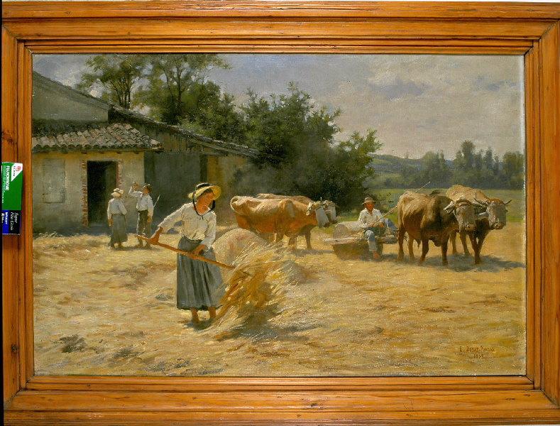 Le Dépiquage au rouleau de pierre
