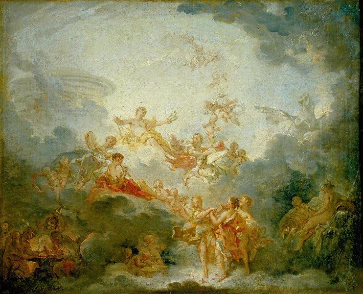 Apollon couronnant les Arts
