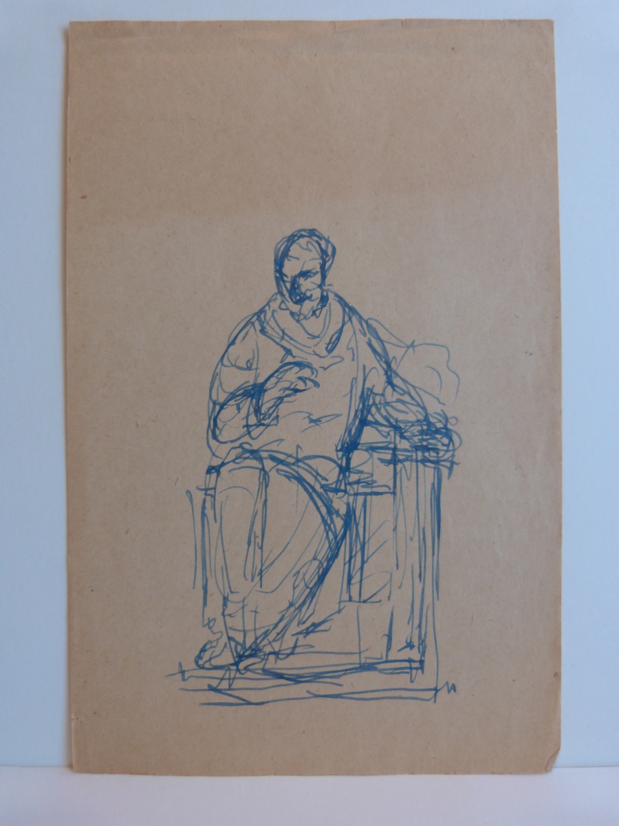 Etude pour la statue d'Anatole France assis