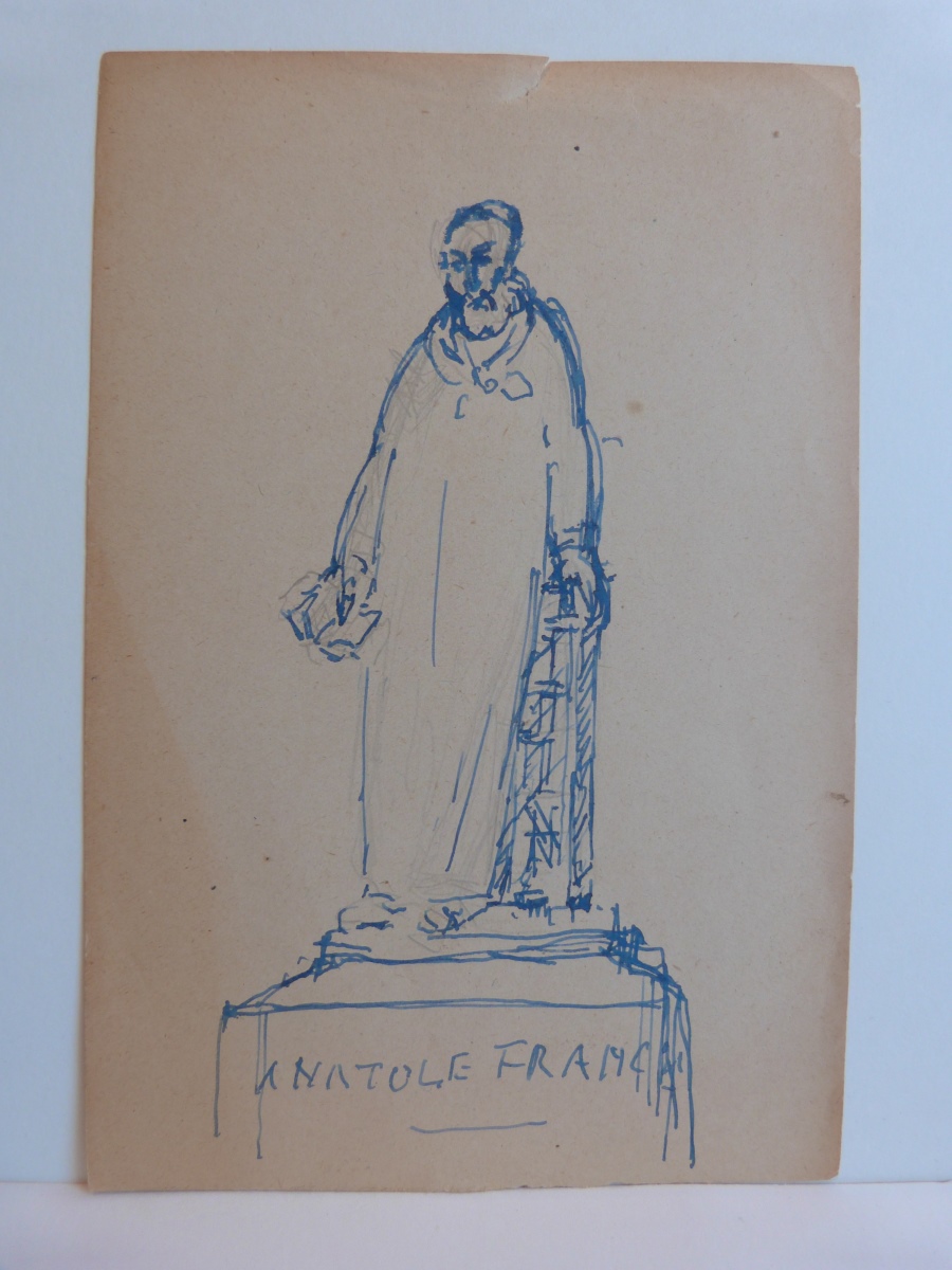 Etude pour la statue d'Anatole France debout