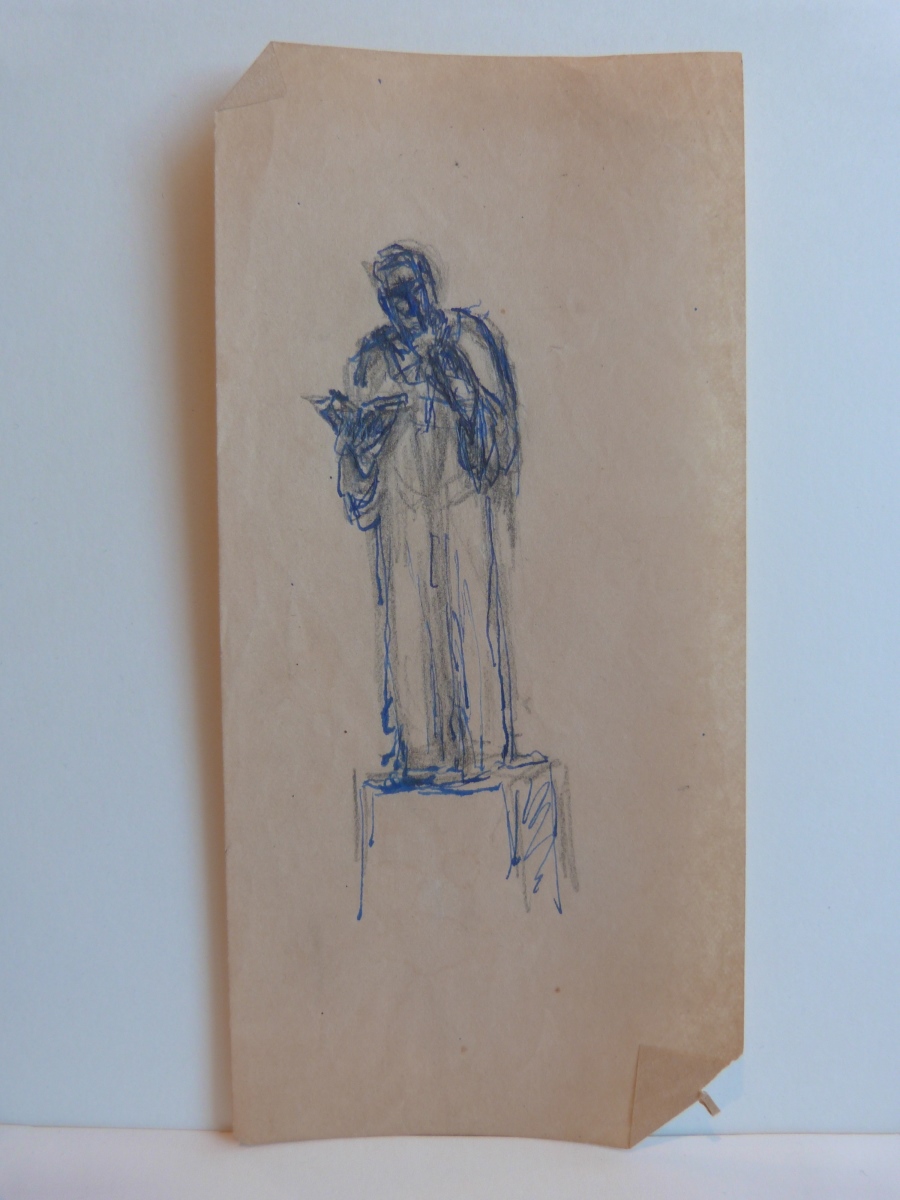 Etude pour la statue d'Anatole France debout