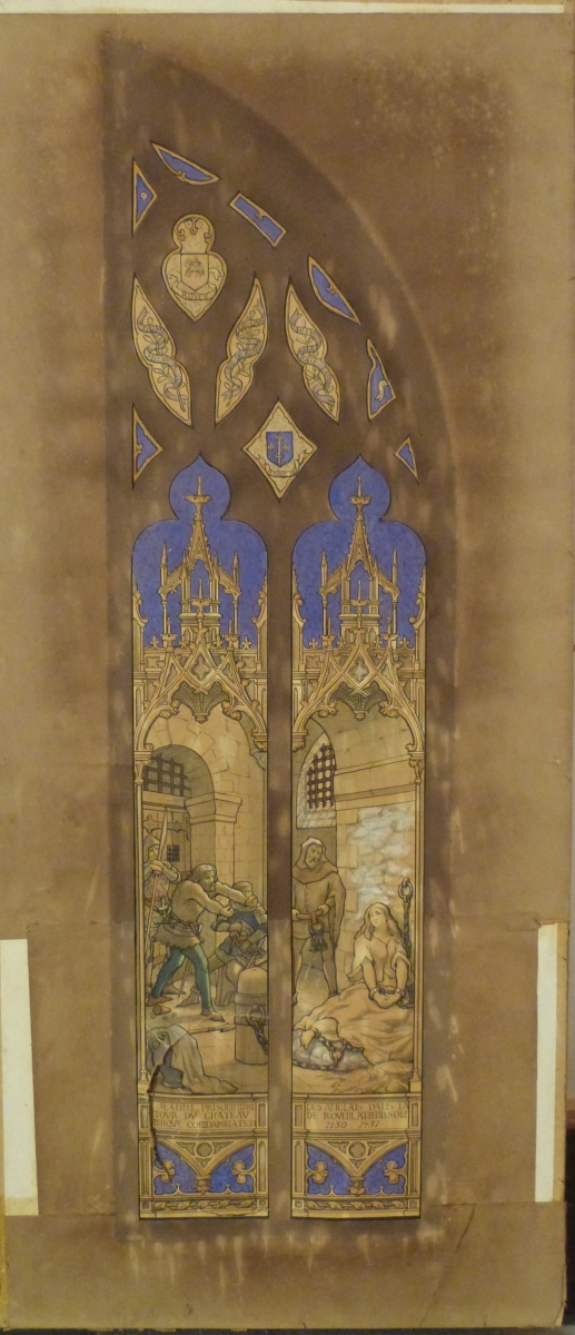 Jeanne d'Arc en prison ; Esquisse de verrière sur la vie de Jeanne d'Arc