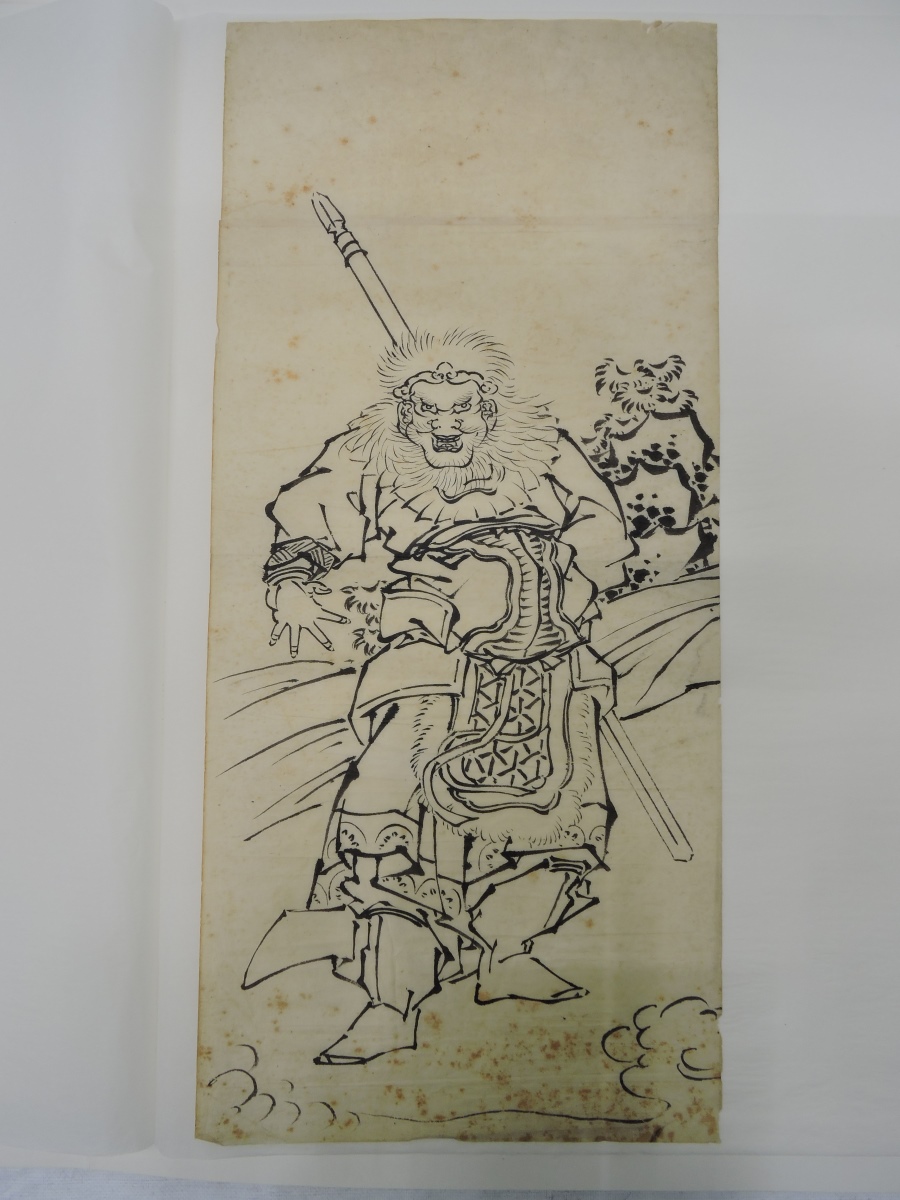 Acteur de théâtre en guerrier