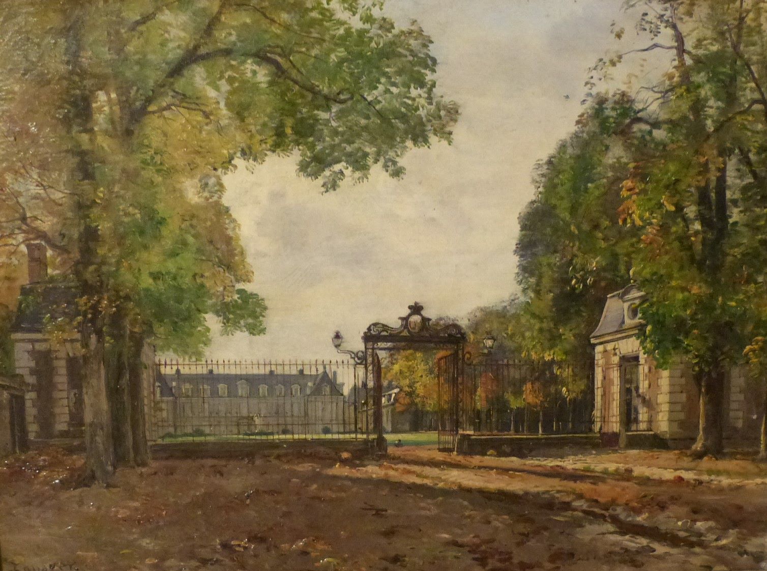 Cour d'honneur ; Onze vues du château et du parc de Ménars