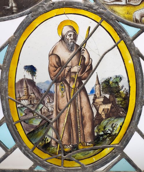 vitrail : saint François de Paule