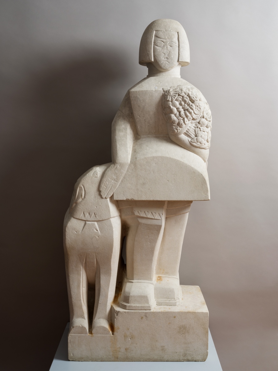 Petite fille au chien