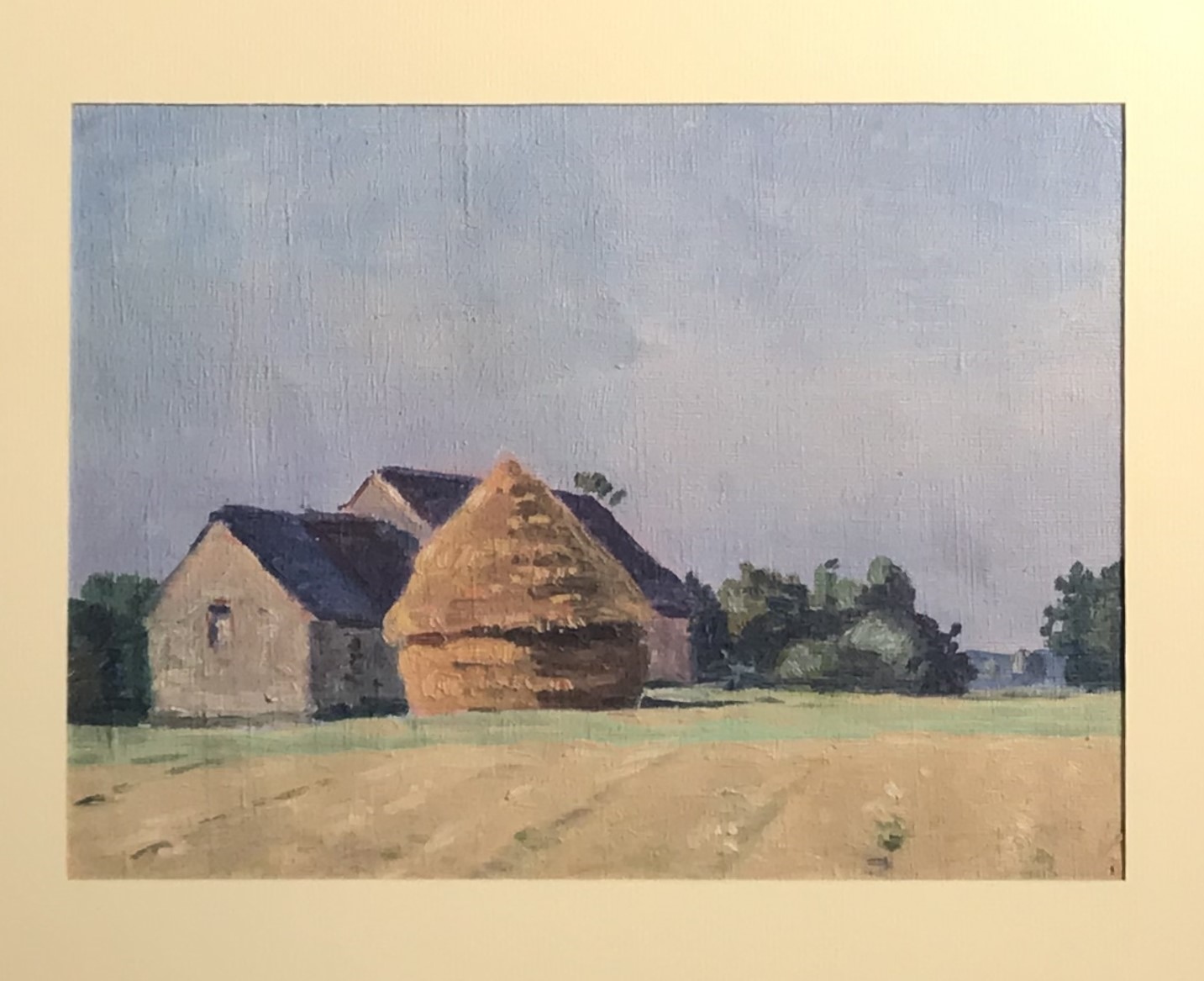 Ferme avec meule de paille