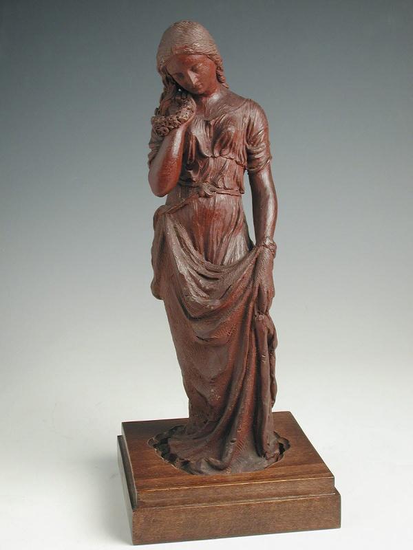 Jeune fille debout tenant une couronne (Fiammetta)