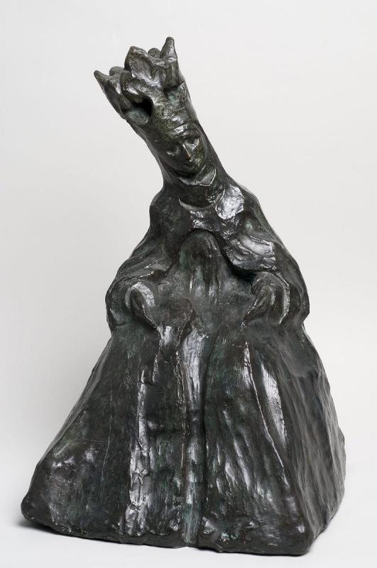 La Madone, portrait de l'actrice Maria Carmi dans le rôle de la Madone, dans la pièce de Rheinhard, Le Miracle, 1912.