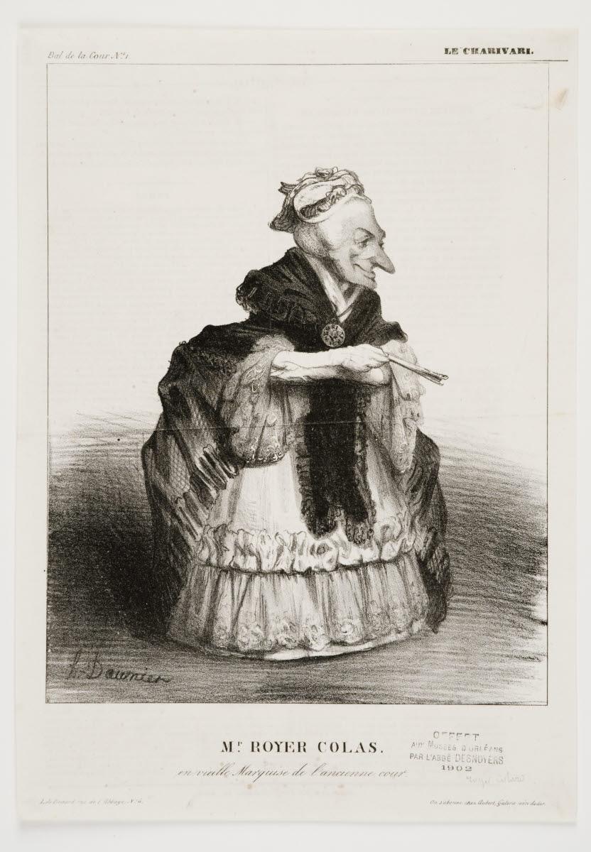 Mr Royer Colas en vieille marquise de l'ancienne Cour