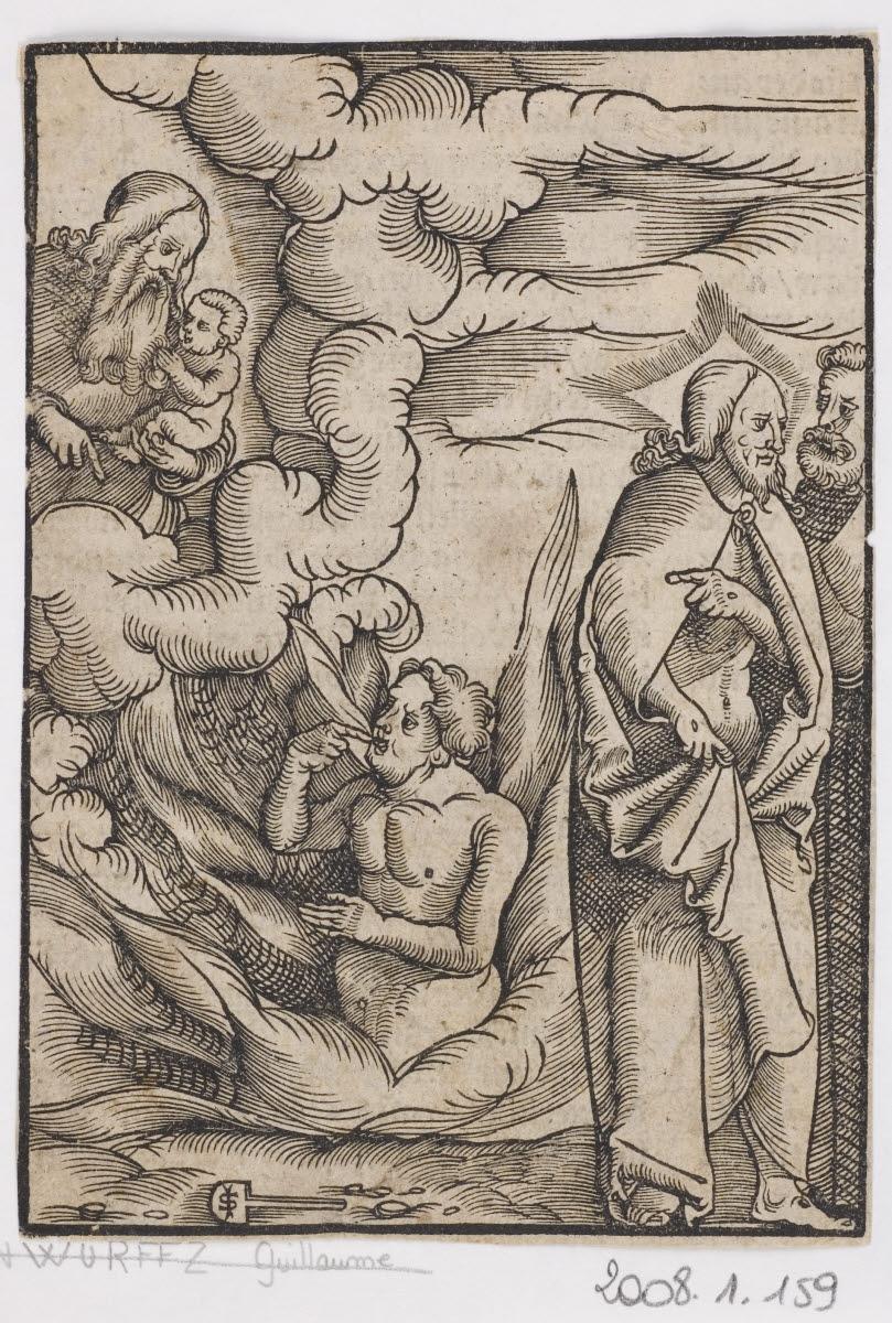 L'homme riche en Enfer et le pauvre Lazare dans le sein d'Abraham