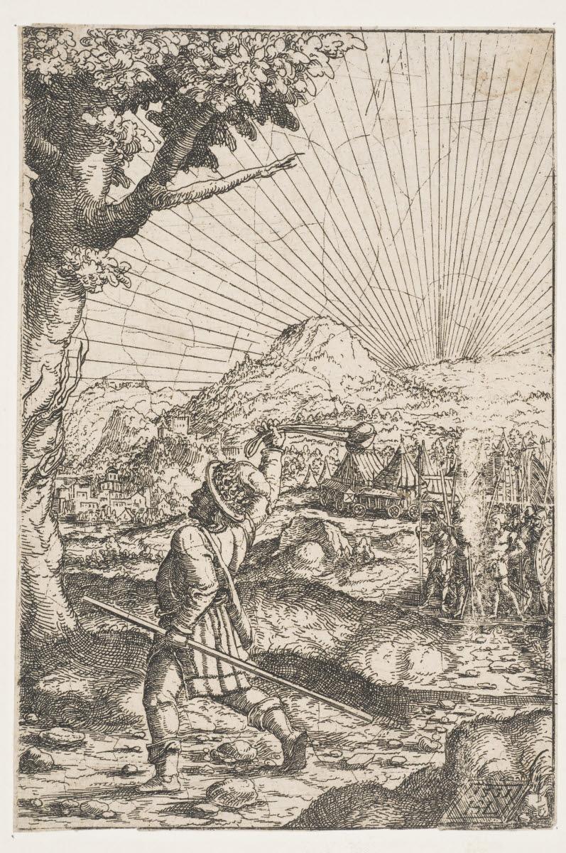 David levant sa fronde