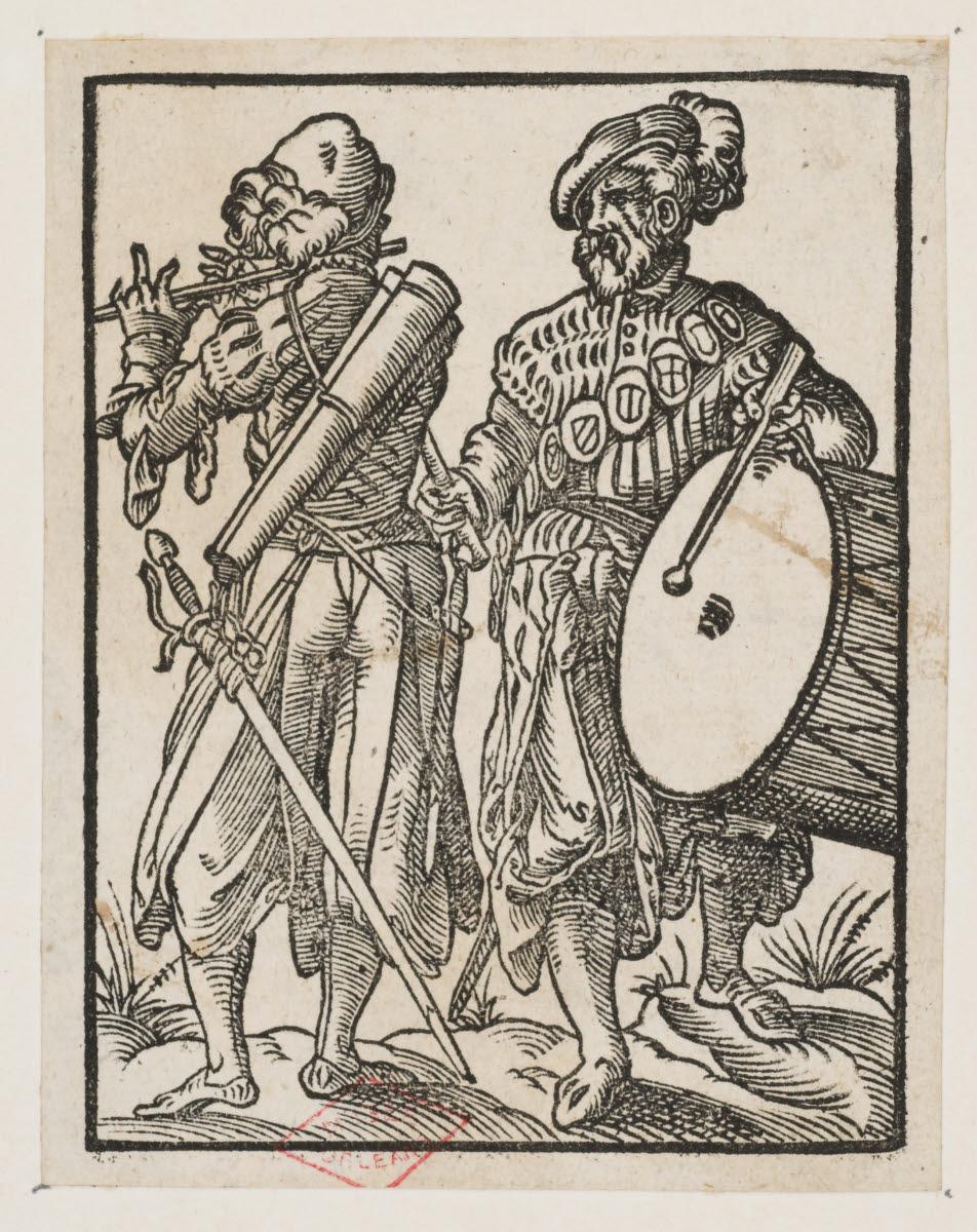 Deux musiciens (fifre et tambourin)