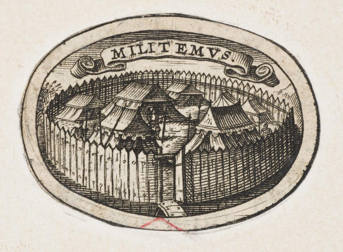 Militemus (emblème au camp fortifié)