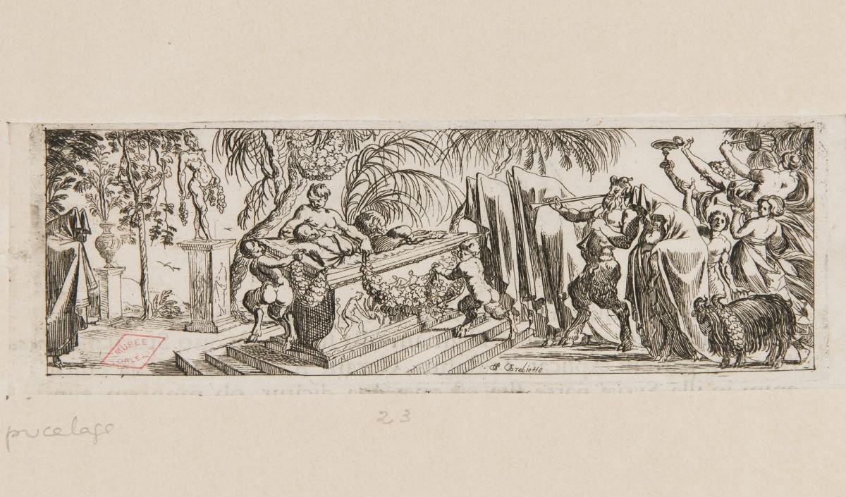 Bacchanale au sacrifice ?/Deux face d'une monnaie antique