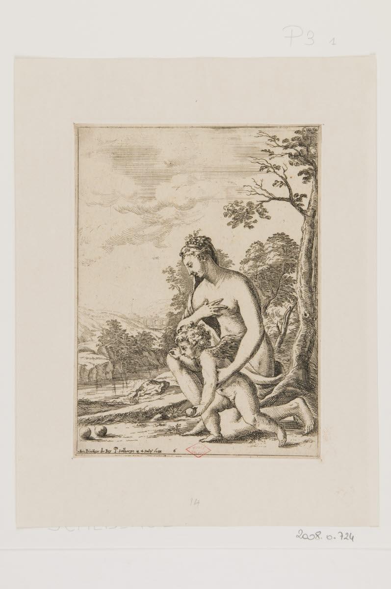 Vénus et l'Amour jouant aux boules