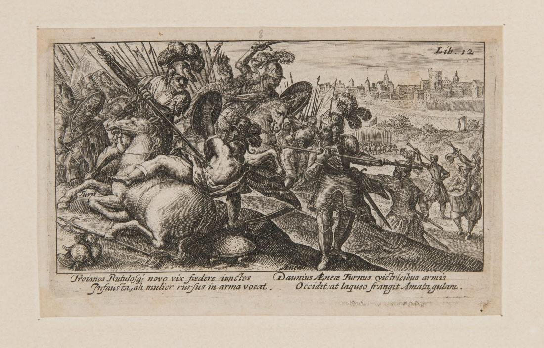 Enée combattant Turnus