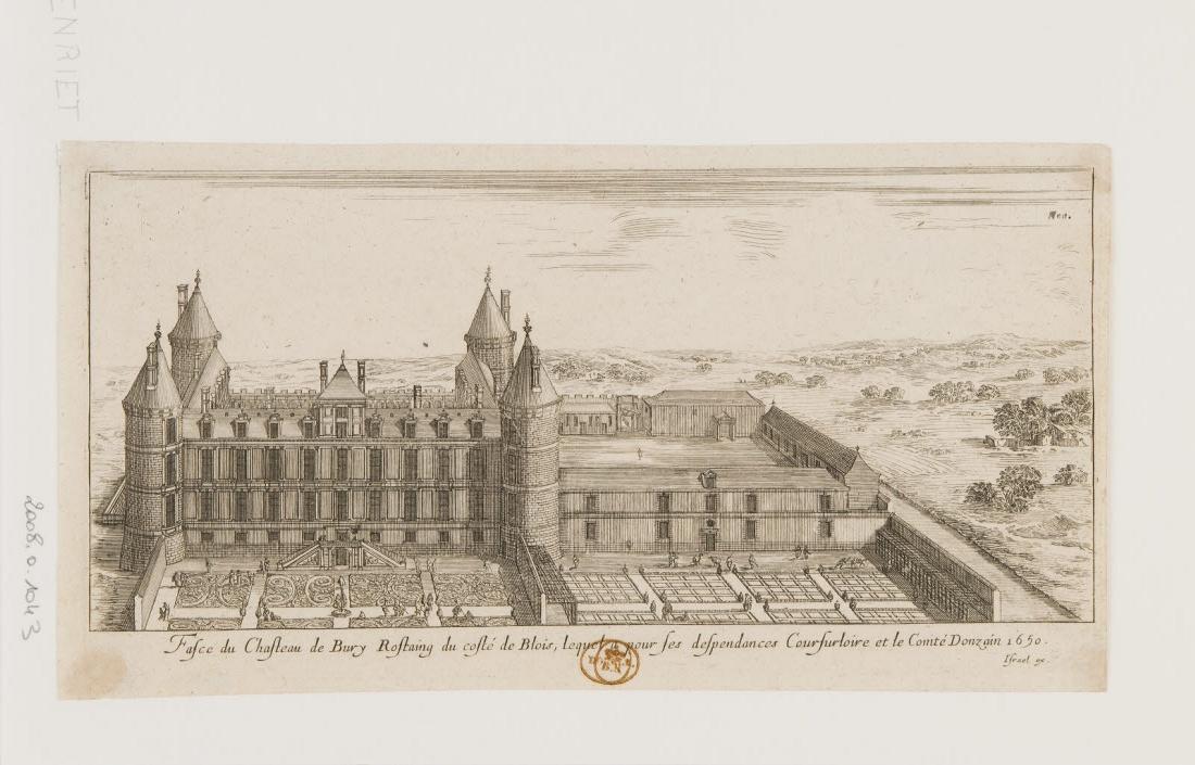 Face du château de Bury Rostaing