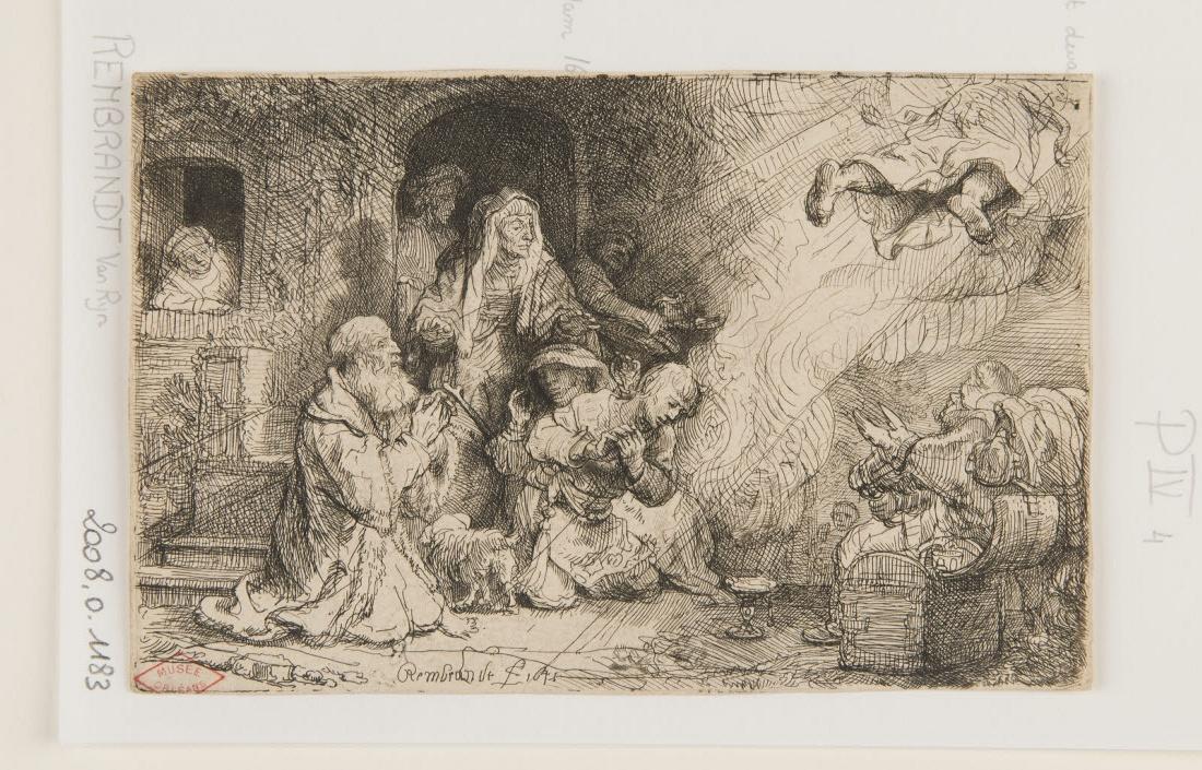 L'Ange disparaissant devant la famille de Tobie