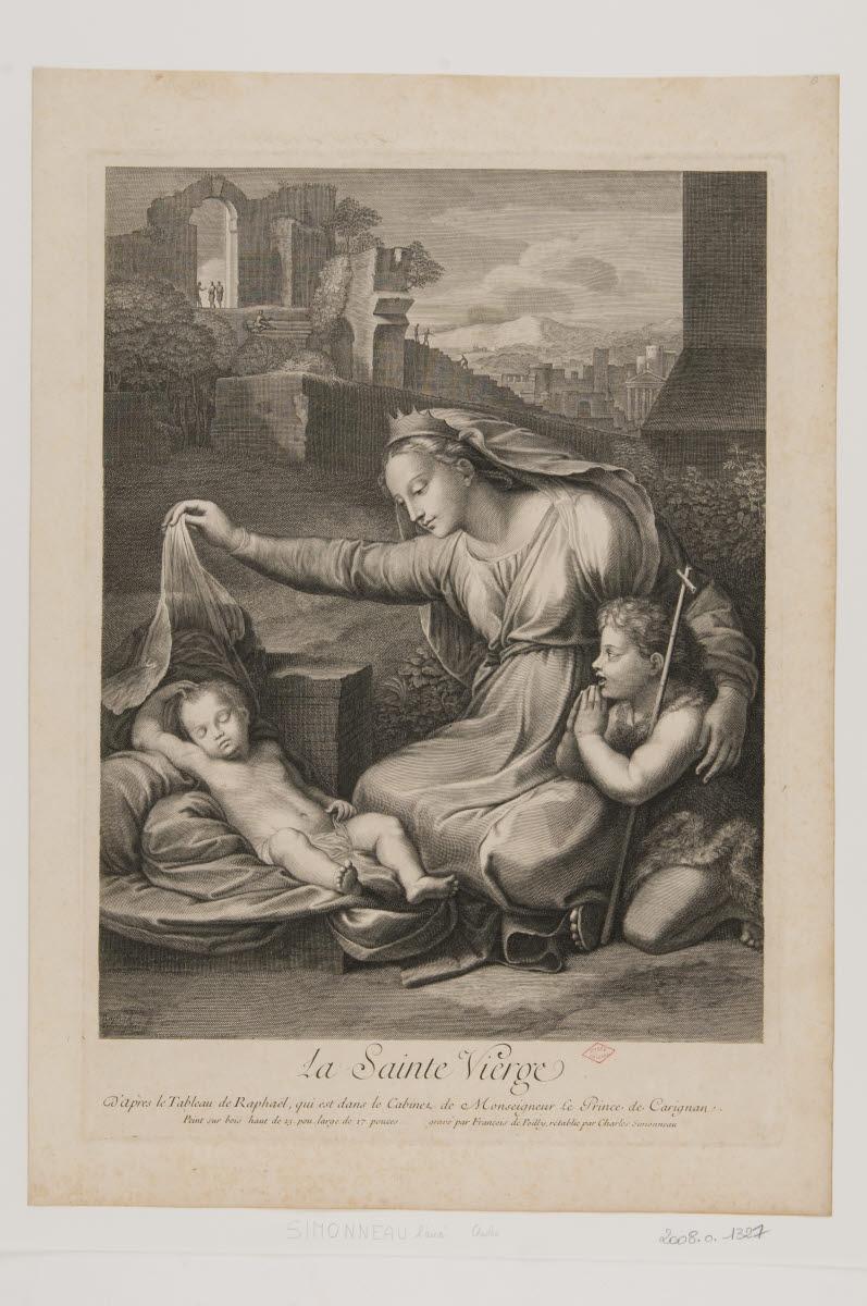 Vierge à l'Enfant avec saint Jean-Baptiste dite Vierge au linge