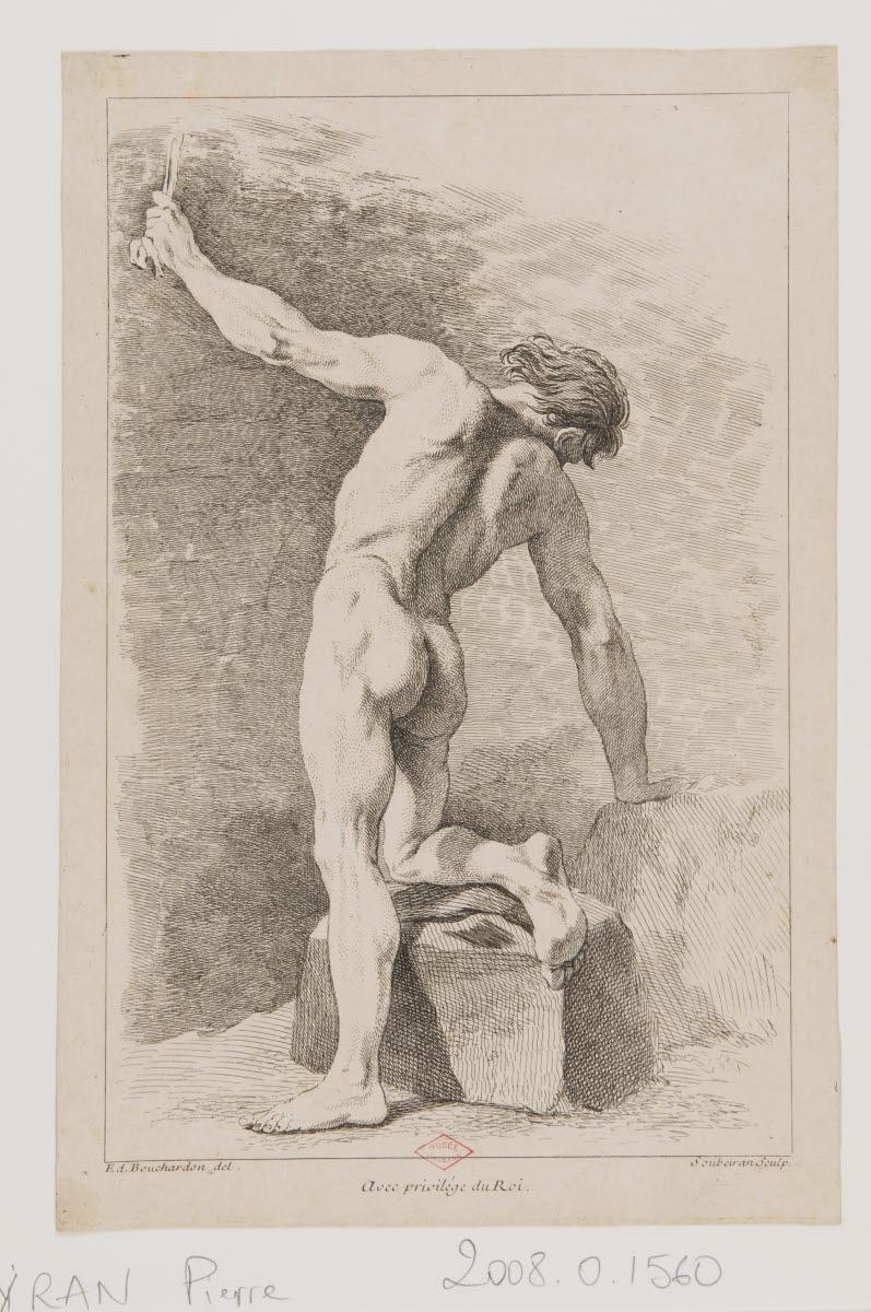 Académie d'homme de dos